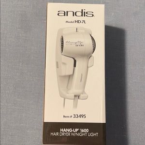 Andis Hang-Up HairDryer w/ Night Light